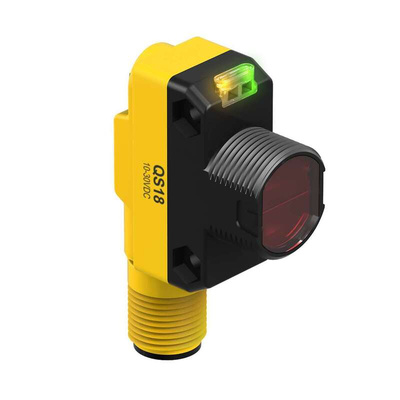 Banner Retroreflective Photoelectric Sensor, Barrel Sensor, 6.5 m Detection Range