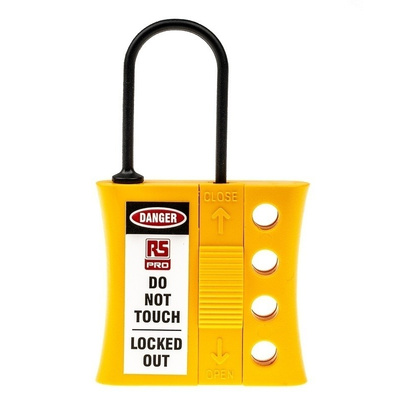 RS PRO 4 Lock 3mm Shackle Nylon Lockout Electrical Hasp
