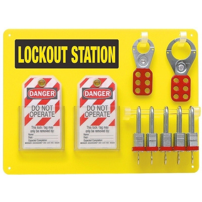 5 Padlock Lockout Station
