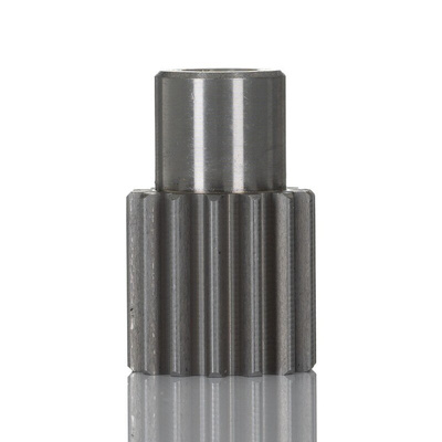 RS PRO Steel 14 Teeth Spur Gear, 1 Module, 6mm Bore Diam, 14mm Pitch Diam, 10mm Hub Diam