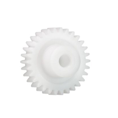 Igus Iguform S270 35 Teeth Spur Gear, 0.5 Module, 4mm Bore Diam, 17.5mm Pitch Diam, 12mm Hub Diam