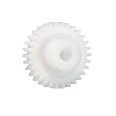 Igus Iguform S270 75 Teeth Spur Gear, 0.5 Module, 6mm Bore Diam, 37.5mm Pitch Diam, 15mm Hub Diam