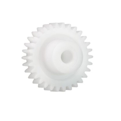 Igus Iguform S270 100 Teeth Spur Gear, 0.5 Module, 6mm Bore Diam, 50mm Pitch Diam, 15mm Hub Diam