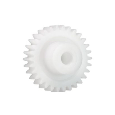 Igus Iguform S270 12 Teeth Spur Gear, 0.7 Module, 3mm Bore Diam, 8.4mm Pitch Diam, 6mm Hub Diam