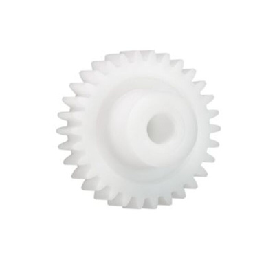 Igus Iguform S270 15 Teeth Spur Gear, 0.7 Module, 3mm Bore Diam, 10.5mm Pitch Diam, 6mm Hub Diam