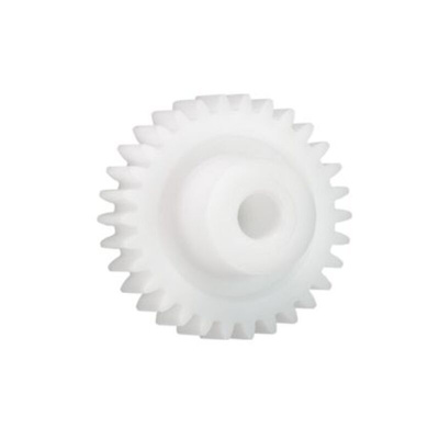 Igus Iguform S270 19 Teeth Spur Gear, 0.7 Module, 4mm Bore Diam, 13.3mm Pitch Diam, 9mm Hub Diam