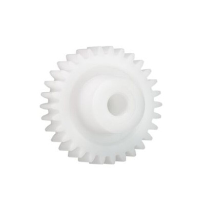 Igus Iguform S270 23 Teeth Spur Gear, 0.7 Module, 4mm Bore Diam, 16.1mm Pitch Diam, 9mm Hub Diam