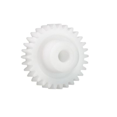 Igus Iguform S270 30 Teeth Spur Gear, 0.7 Module, 6mm Bore Diam, 21mm Pitch Diam, 12mm Hub Diam