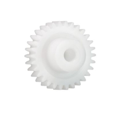 Igus Iguform S270 60 Teeth Spur Gear, 0.7 Module, 8mm Bore Diam, 42mm Pitch Diam, 18mm Hub Diam