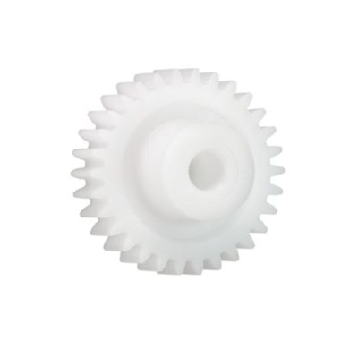 Igus Iguform S270 70 Teeth Spur Gear, 0.7 Module, 8mm Bore Diam, 49mm Pitch Diam, 18mm Hub Diam