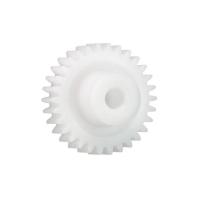 Igus Iguform S270 26 Teeth Spur Gear, 1 Module, 6mm Bore Diam, 26mm Pitch Diam, 15mm Hub Diam
