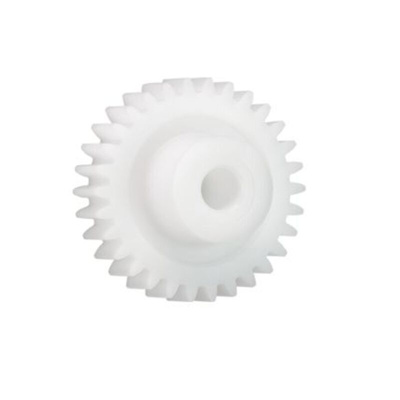 Igus Iguform S270 27 Teeth Spur Gear, 1 Module, 6mm Bore Diam, 27mm Pitch Diam, 15mm Hub Diam