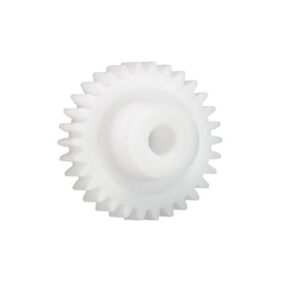 Igus Iguform S270 38 Teeth Spur Gear, 1 Module, 8mm Bore Diam, 38mm Pitch Diam, 18mm Hub Diam