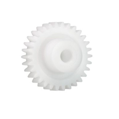 Igus Iguform S270 55 Teeth Spur Gear, 1 Module, 8mm Bore Diam, 55mm Pitch Diam, 21mm Hub Diam