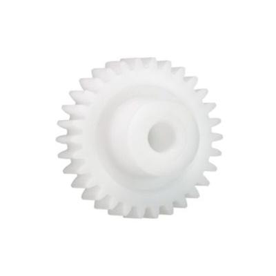 Igus Iguform S270 56 Teeth Spur Gear, 1 Module, 8mm Bore Diam, 56mm Pitch Diam, 21mm Hub Diam