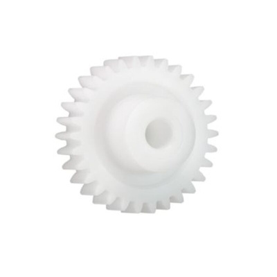 Igus Iguform S270 64 Teeth Spur Gear, 1 Module, 10mm Bore Diam, 64mm Pitch Diam, 21mm Hub Diam