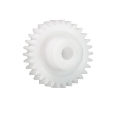 Igus Iguform S270 18 Teeth Spur Gear, 1.25 Module, 5mm Bore Diam, 22.5mm Pitch Diam, 12mm Hub Diam