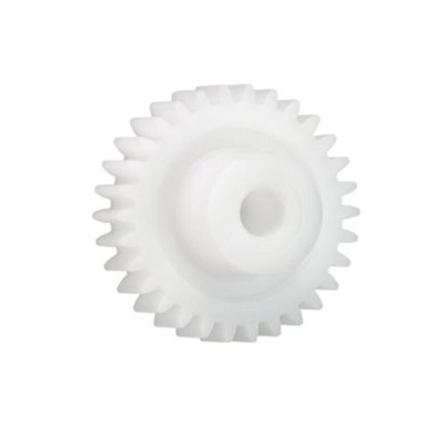 Igus Iguform S270 28 Teeth Spur Gear, 1.25 Module, 8mm Bore Diam, 35mm Pitch Diam, 18mm Hub Diam