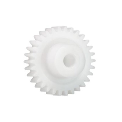 Igus Iguform S270 32 Teeth Spur Gear, 1.25 Module, 8mm Bore Diam, 40mm Pitch Diam, 18mm Hub Diam