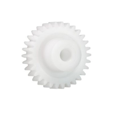 Igus Iguform S270 36 Teeth Spur Gear, 1.25 Module, 8mm Bore Diam, 45mm Pitch Diam, 18mm Hub Diam