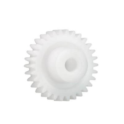 Igus Iguform S270 17 Teeth Spur Gear, 3 Module, 12mm Bore Diam, 51mm Pitch Diam, 24mm Hub Diam