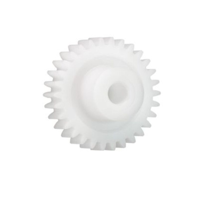 Igus Iguform S270 24 Teeth Spur Gear, 3 Module, 12mm Bore Diam, 72mm Pitch Diam, 24mm Hub Diam