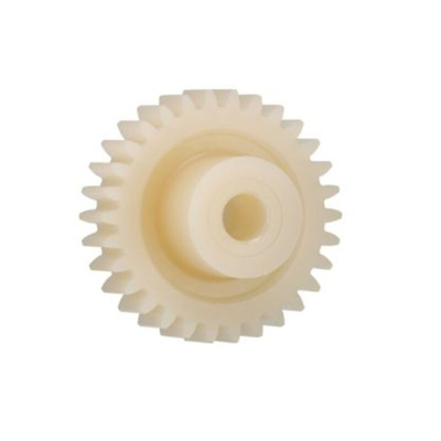 Igus Igutek P360 38 Teeth Spur Gear, 0.5 Module, 4mm Bore Diam, 19mm Pitch Diam, 12mm Hub Diam