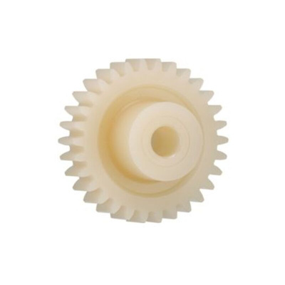 Igus Igutek P360 14 Teeth Spur Gear, 0.7 Module, 3mm Bore Diam, 9.8mm Pitch Diam, 6mm Hub Diam
