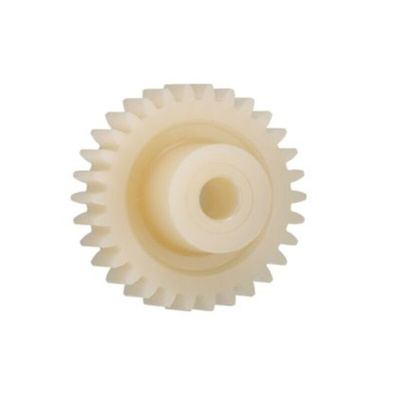 Igus Igutek P360 25 Teeth Spur Gear, 0.7 Module, 6mm Bore Diam, 17.5mm Pitch Diam, 9mm Hub Diam