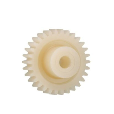 Igus Iguform S270 27 Teeth Spur Gear, 0.7 Module, 6mm Bore Diam, 18.9mm Pitch Diam, 9mm Hub Diam