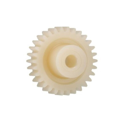 Igus Igutek P360 30 Teeth Spur Gear, 0.7 Module, 6mm Bore Diam, 21mm Pitch Diam, 12mm Hub Diam