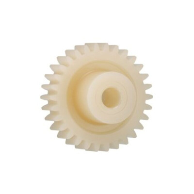 Igus Iguform S270 70 Teeth Spur Gear, 0.7 Module, 8mm Bore Diam, 49mm Pitch Diam, 18mm Hub Diam