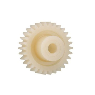 Igus Igutek P360 23 Teeth Spur Gear, 1 Module, 5mm Bore Diam, 23mm Pitch Diam, 12mm Hub Diam