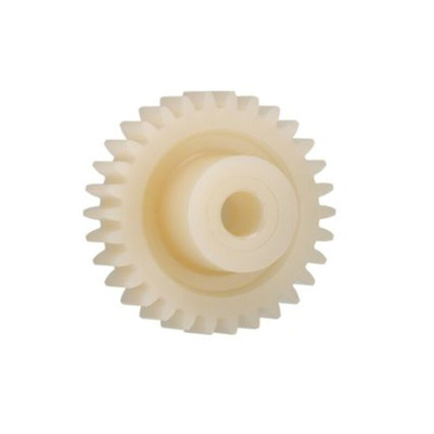 Igus Iguform S270 24 Teeth Spur Gear, 1 Module, 6mm Bore Diam, 24mm Pitch Diam, 15mm Hub Diam