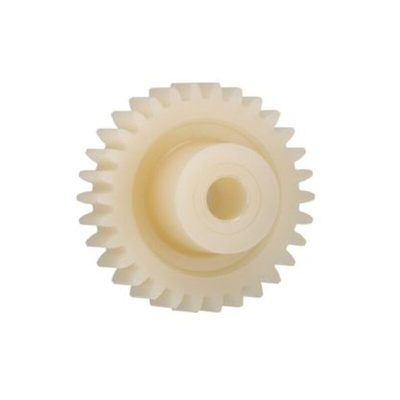 Igus Igutek P360 25 Teeth Spur Gear, 1 Module, 6mm Bore Diam, 25mm Pitch Diam, 15mm Hub Diam