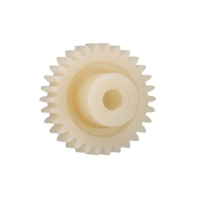 Igus Igutek P360 32 Teeth Spur Gear, 1 Module, 6mm Bore Diam, 32mm Pitch Diam, 18mm Hub Diam
