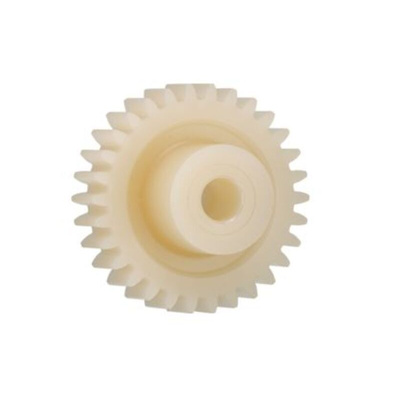 Igus Igutek P360 15 Teeth Spur Gear, 2 Module, 8mm Bore Diam, 30mm Pitch Diam, 18.5mm Hub Diam