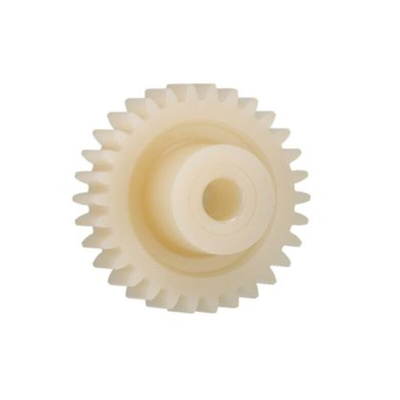 Igus Igutek P360 17 Teeth Spur Gear, 2 Module, 8mm Bore Diam, 34mm Pitch Diam, 17.5mm Hub Diam