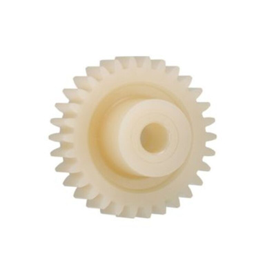 Igus Igutek P360 23 Teeth Spur Gear, 2 Module, 10mm Bore Diam, 46mm Pitch Diam, 24mm Hub Diam