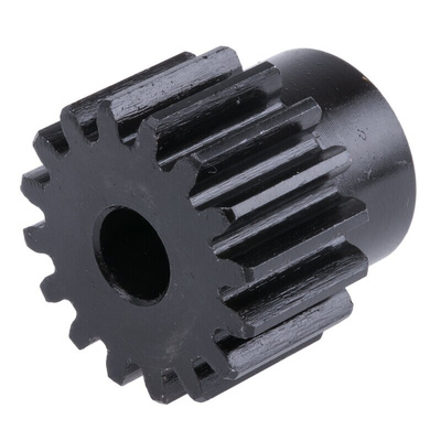 RS PRO Steel 16 Teeth Spur Gear, 1.5 Module, 8mm Bore Diam, 24mm Pitch Diam, 20mm Hub Diam