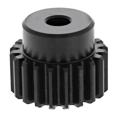 RS PRO Steel 20 Teeth Spur Gear, 1.5 Module, 8mm Bore Diam, 30mm Pitch Diam, 24mm Hub Diam