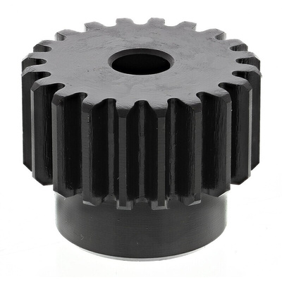 RS PRO Steel 20 Teeth Spur Gear, 1.5 Module, 8mm Bore Diam, 30mm Pitch Diam, 24mm Hub Diam