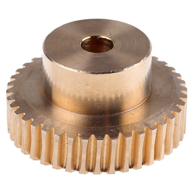 RS PRO Bronze 0.8 Module Worm Wheel Gear 40 Tooth20mm Hub Dia., 32.05mm Pitch Dia. 18mm Face
