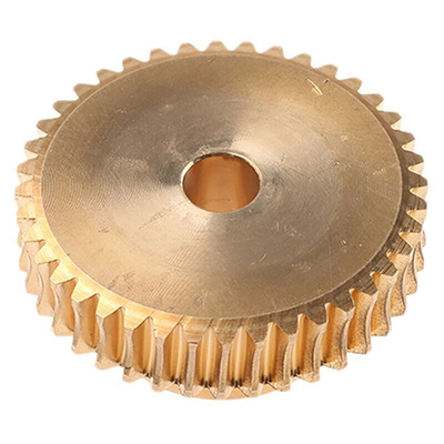 RS PRO Bronze 1 Module Worm Wheel Gear 40 Tooth26mm Hub Dia., 40mm Pitch Dia. 16.5mm Face