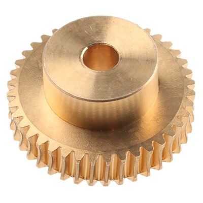 RS PRO Bronze 1 Module Worm Wheel Gear 40 Tooth26mm Hub Dia., 40mm Pitch Dia. 16.5mm Face