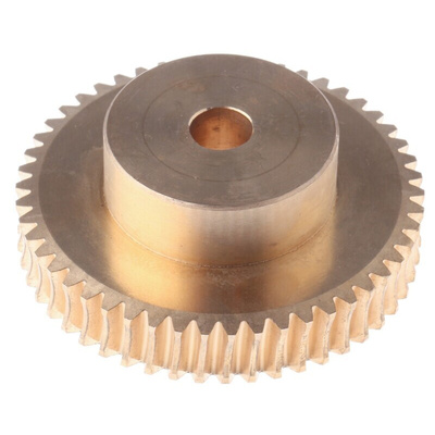 RS PRO Bronze 1 Module Worm Wheel Gear 50 Tooth30mm Hub Dia., 50mm Pitch Dia. 20mm Face
