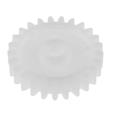 RS PRO POM 25 Teeth Spur Gear, 1 Module, 5mm Bore Diam, 25mm Pitch Diam, 11.7mm Hub Diam