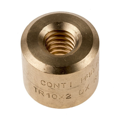 RS PRO Cylindrical Nut For Lead Screw, For Shaft Dia. 10mm