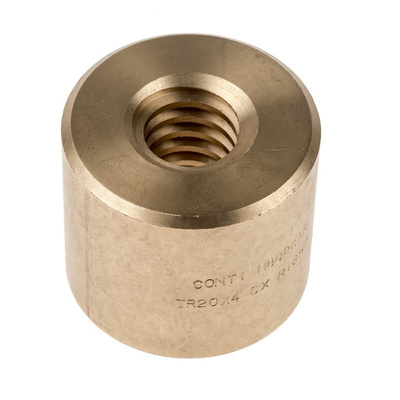 RS PRO Cylindrical Nut For Lead Screw, For Shaft Dia. 20mm
