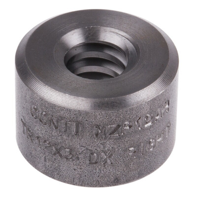 RS PRO Cylindrical Nut For Lead Screw, For Shaft Dia. 12mm